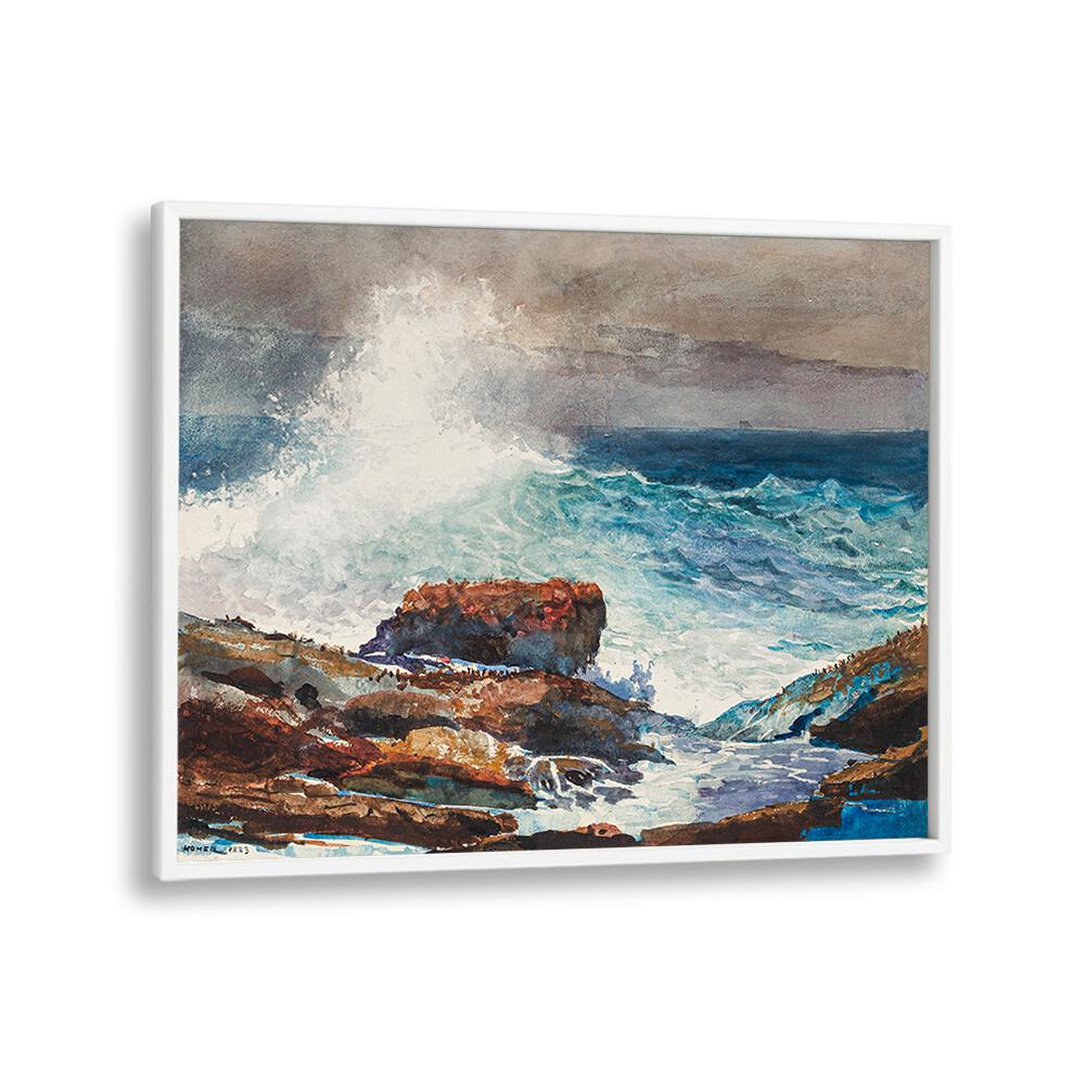 INCOMING TIDE, SCARBORO, MAINE (1883) , VINTAGE PAINTINGS