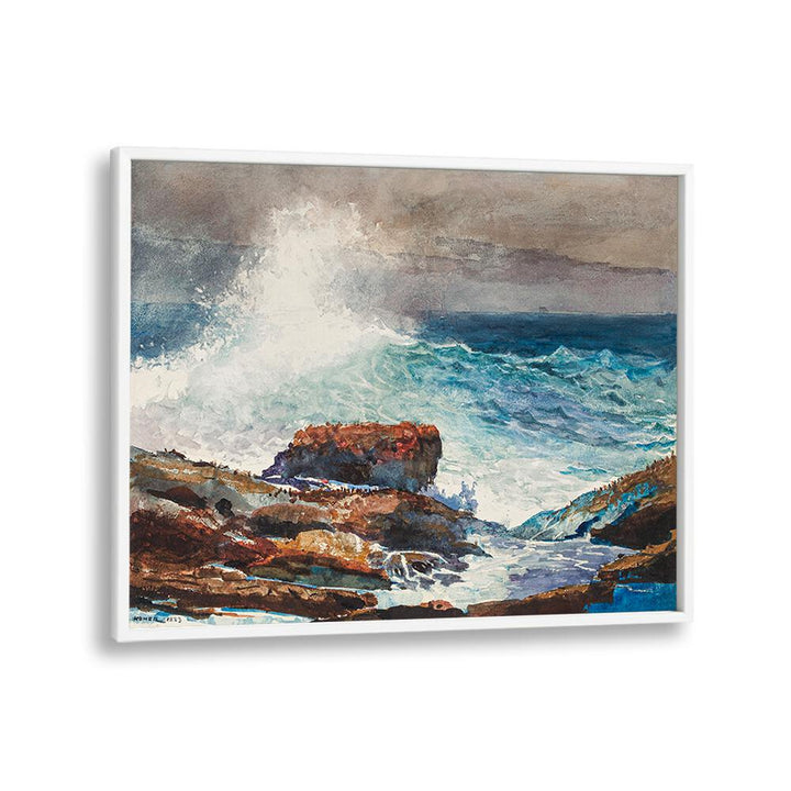 INCOMING TIDE, SCARBORO, MAINE (1883) , VINTAGE PAINTINGS