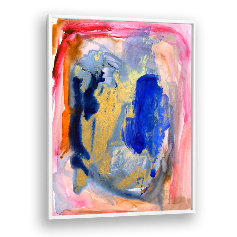 Vibrant colors blend beautifully in PASSION I, ABSTRACT PAINTINGS, perfect for modern art lovers.