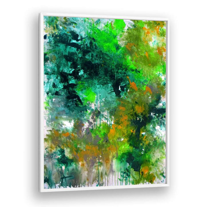 Vibrant Forest Abstract Paintings showcasing dynamic colors and brush strokes, perfect for transforming your space.