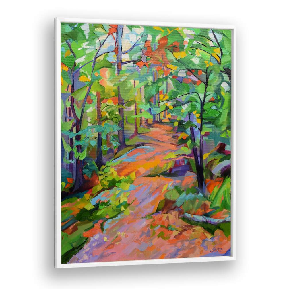 FOREST WALK , LANDSCAPE PAINTINGS