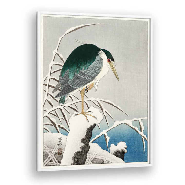 HERON IN SNOW (CA. 1925–1936)  , JAPANESE PAINTINGS , JAPANESE ART PRINTS