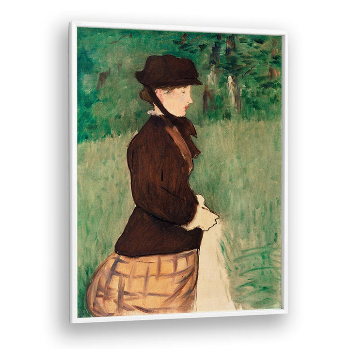 YOUNG WOMAN IN A GARDEN (JEUNE FEMME DANS UN JARDIN), (1879) BY EDOUARD MANET , VINTAGE PAINTINGS