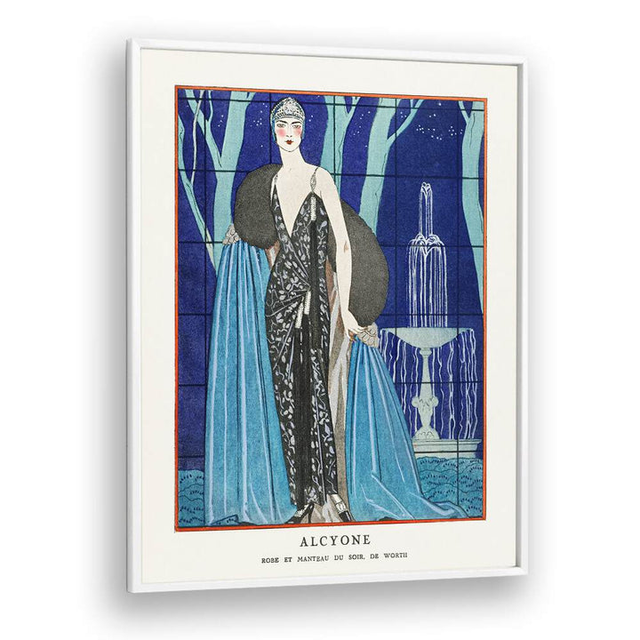 ALCYONE ROBE ET MANTEAU DU SOIR, DE WORTH (1923) , VINTAGE PAINTINGS