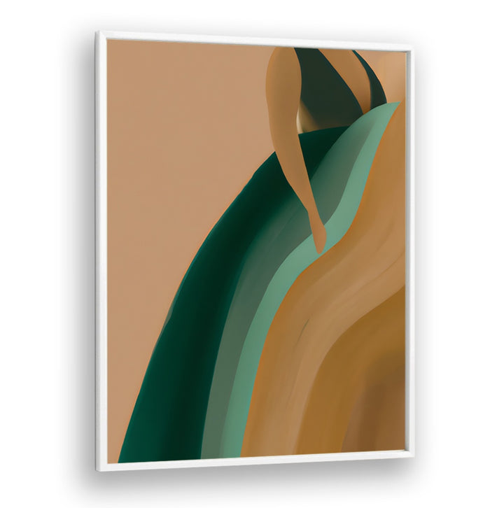EARTHY DRESS, FASHION POSTERS featuring elegant abstract dress design in natural tones to enhance modern interiors.
