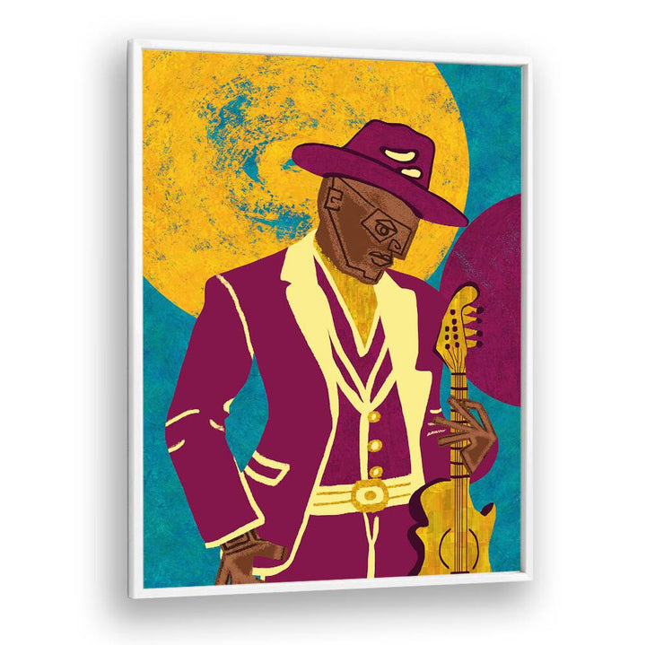 Colorful MUSICIAN GUY III, MOVIE POSTERS featuring a stylish musician with a guitar, perfect for music lovers.