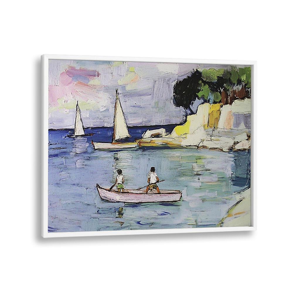 Colorful sailboats glide across serene waters, showcasing the thrill of sailing in style and performance.
