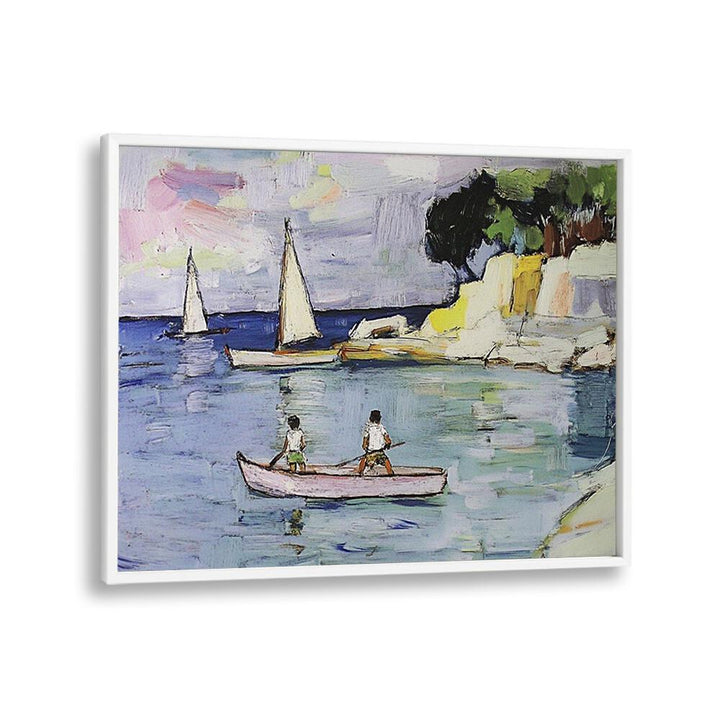 Colorful sailboats glide across serene waters, showcasing the thrill of sailing in style and performance.