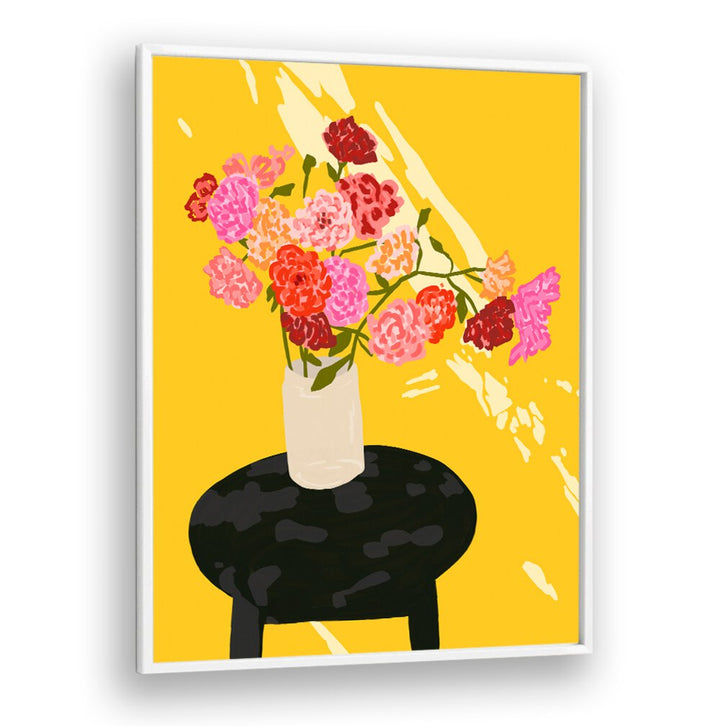 Brighten your space with WINDOW GLOW, FLORAL FLOWER PAINTINGS showcasing vibrant blooms against a sunny backdrop.