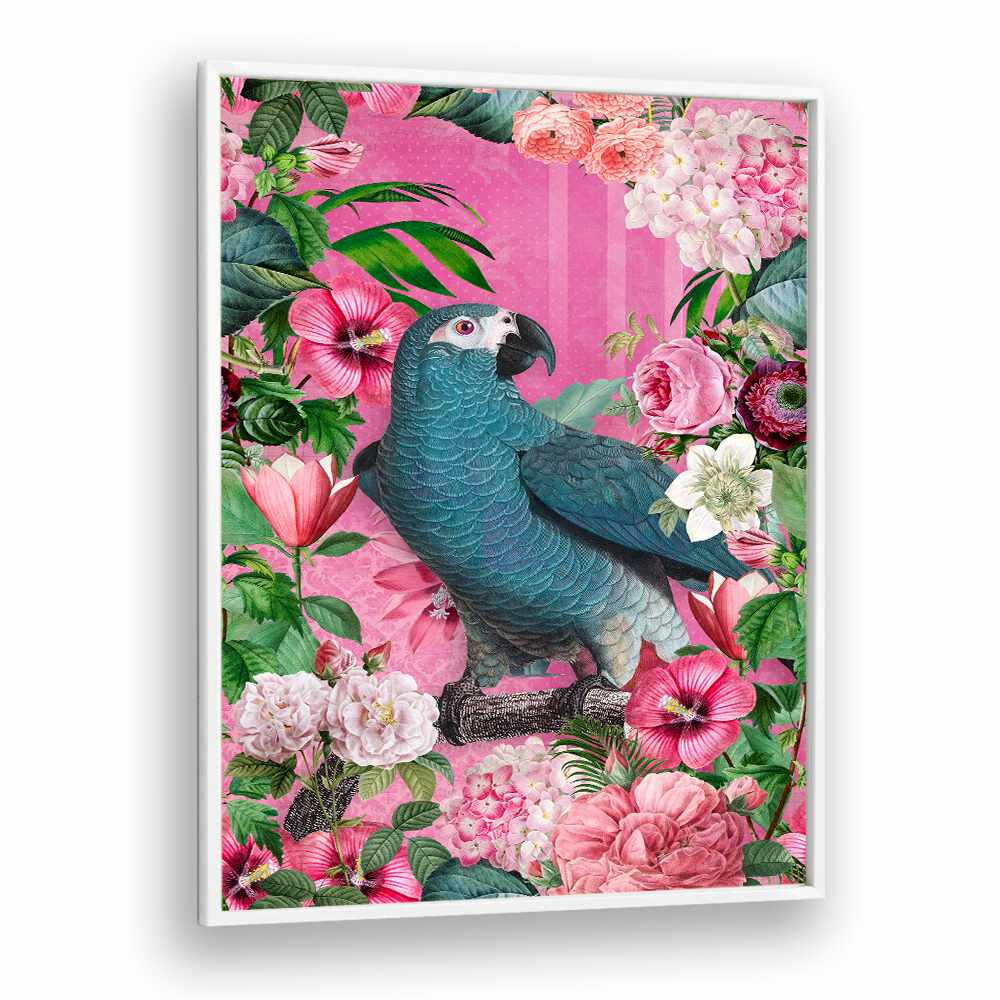 PARROTS PARADISE II , ANIMAL PAINTINGS