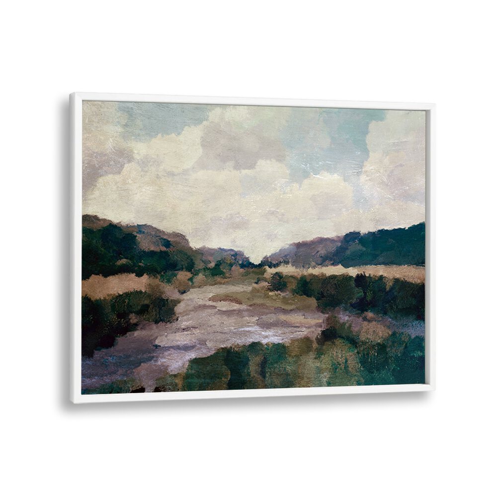 KERNOW STREAM, LANDSCAPE PAINTINGS showcase tranquil streams amidst lush landscapes, bringing nature's beauty to life.