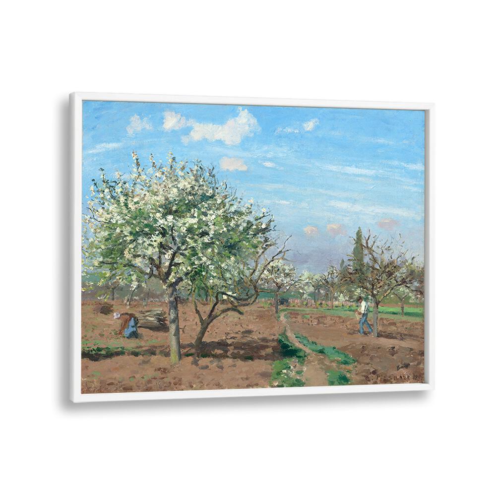 ORCHARD IN BLOOM, LOUVECIENNES (1872) , VINTAGE PAINTINGS