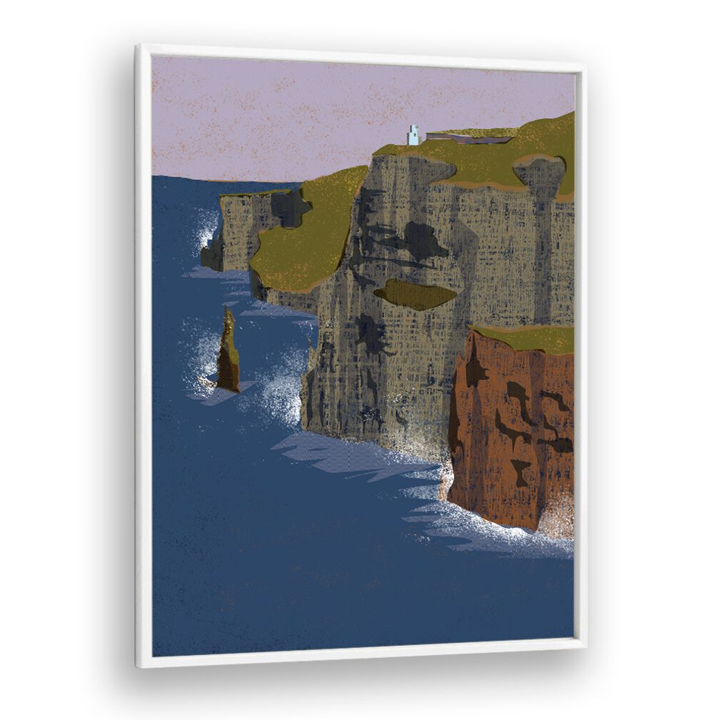 CLIFFS OF MOHER, BEACH PAINTINGS showcase stunning cliffs and ocean waves, perfect for enhancing your space.