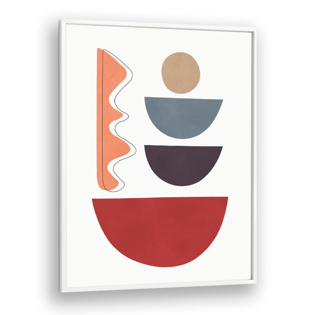 Colorful abstract shapes in the EXPRESSIVE V, GEOMETRIC ART PRINTS add a modern touch to any creative space.