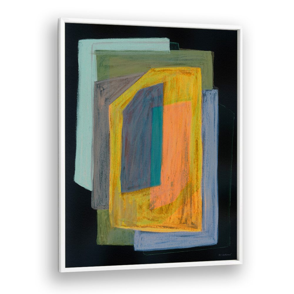 CHALK AND SHAPES II , ABSTRACT PAINTINGS
