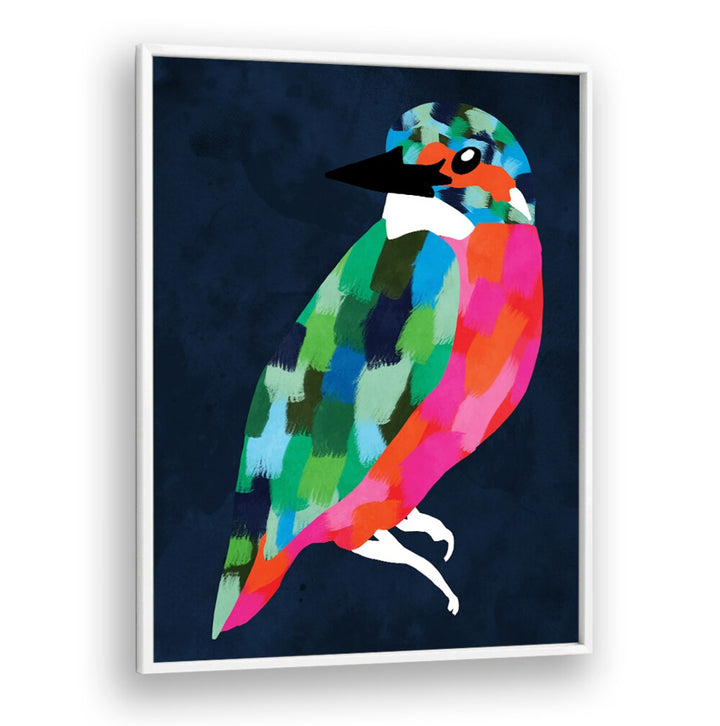 Colorful bird artwork representing PATCHWORK PERFECTION, ANIMAL PAINTINGS, perfect for enhancing your home decor.