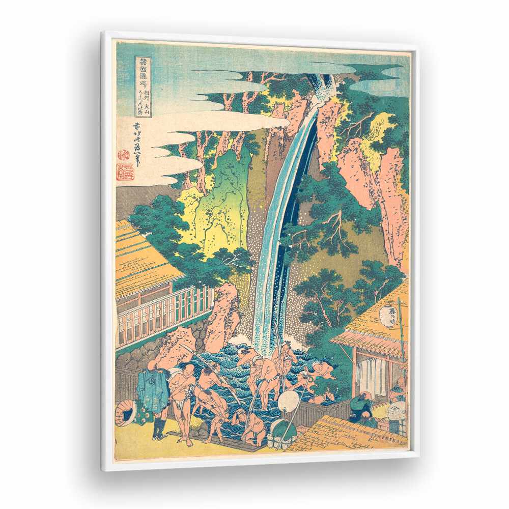 SŌ̄SHŪ ŌYAMA RŌBEN NO TAKI BY KATSUSHIKA HOKUSAI, JAPANESE PAINTINGS