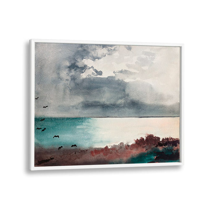 BREAKING STORM, COAST OF MAINE (1894)  ,VINTAGE PAINTINGS