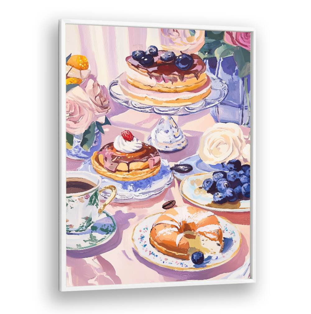 Delight in the DESSERT CAFE, KITCHEN POSTERS featuring beautiful pastries and coffee for a charming ambiance.