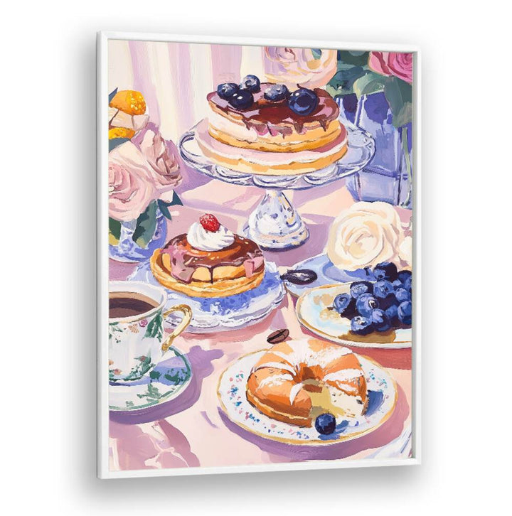 Delight in the DESSERT CAFE, KITCHEN POSTERS featuring beautiful pastries and coffee for a charming ambiance.
