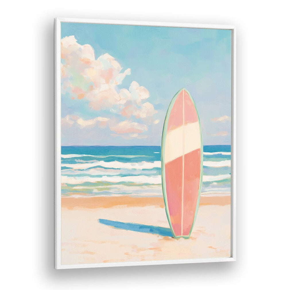 Vibrant SEA BEACH SURFBOARD showcased in stunning BEACH PAINTINGS, perfect for surf lovers and decor enthusiasts.