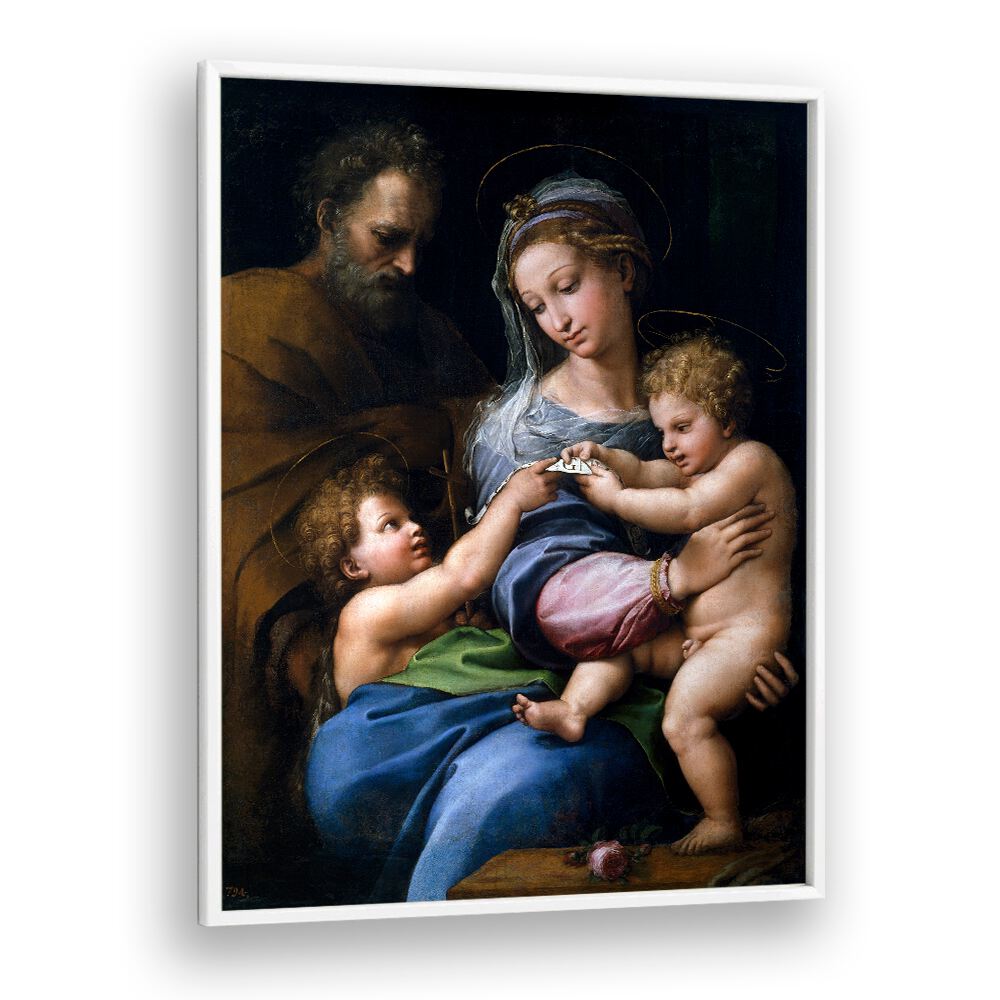 MADONNA OF THE ROSE (1517) BY RAPHAEL RAFFAELLO , VINTAGE PAINTINGS