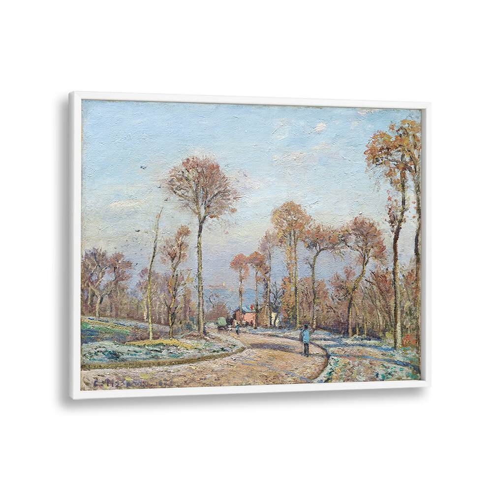 THE ROAD TO VERSAILLES, LOUVECIENNES MORNING FROST (1871) , VINTAGE PAINTINGS