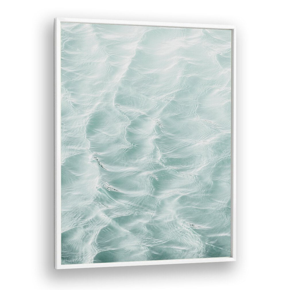 Relaxing aqua waves captured in SUNDAY WAVES, BEACH PAINTINGS, showcasing superior quality and craftsmanship.