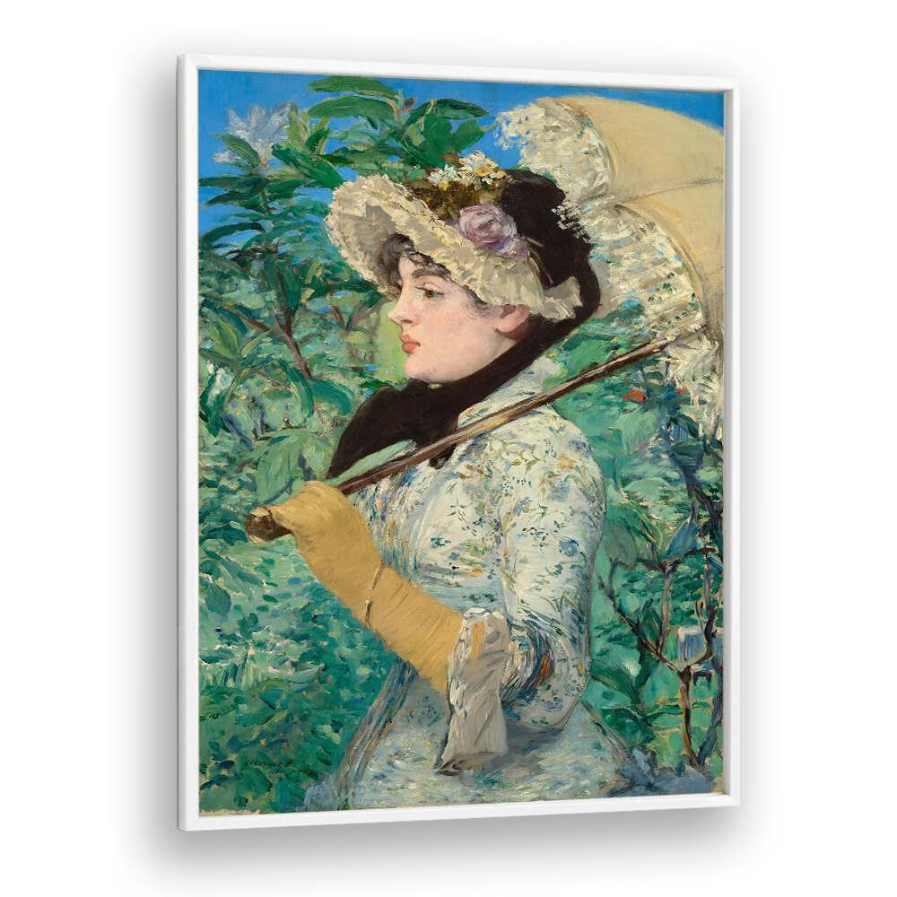 JEANNE SPRING (1881) BY EDOUARD MANET , VINTAGE PAINTINGS