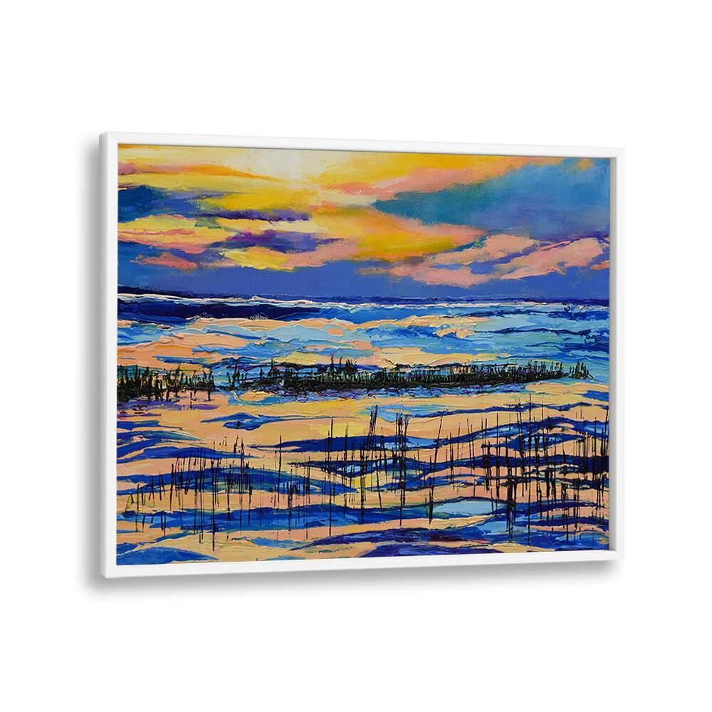 PAINES CREEK AT SUNSET , LANDSCAPE PAINTINGS