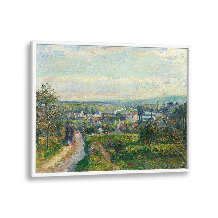 VIEW OF SAINT-OUEN-L’AUMÔNE (CA. 1876) , VINTAGE PAINTINGS