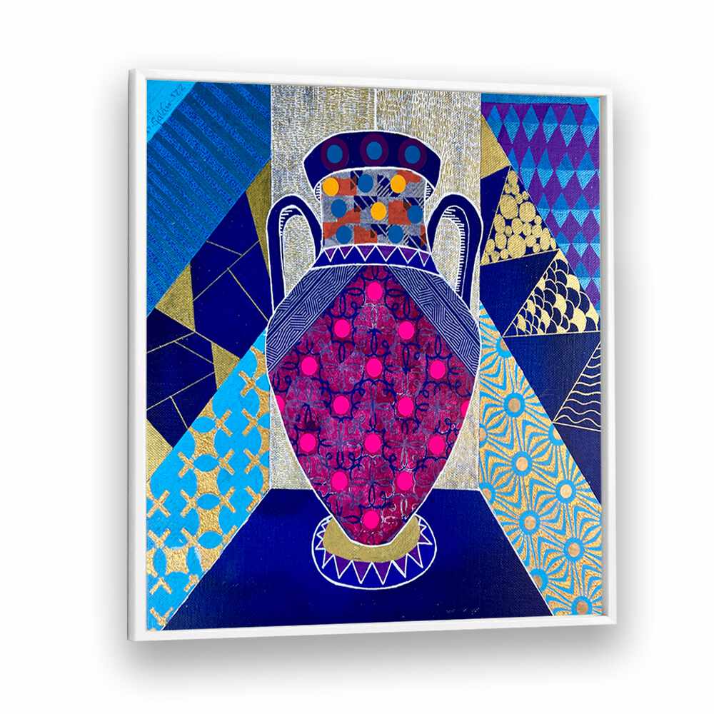 Colorful Eclectic Vase featured in vibrant Pop Art paintings, perfect for enhancing any space with artistic flair.