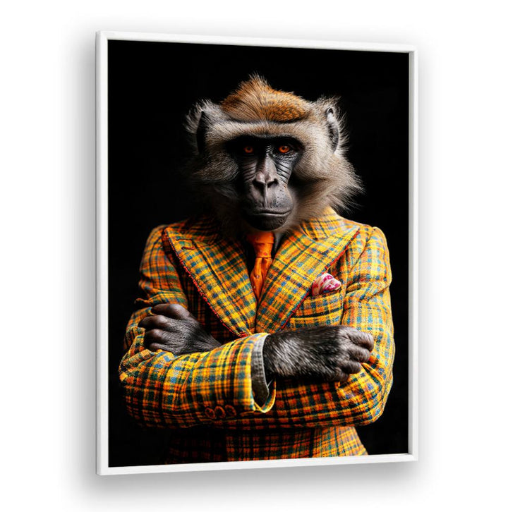 WILD SUITS - BABOON MONKEY , ANIMAL PAINTINGS