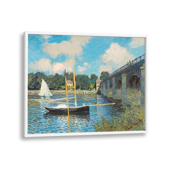 THE BRIDGE AT ARGENTEUIL (1874) , VINTAGE PAINTINGS