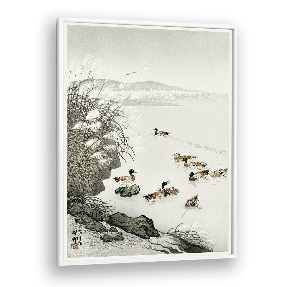 DUCKS IN THE WATER (1931)  , JAPANESE PAINTINGS , JAPANESE ART PRINTS