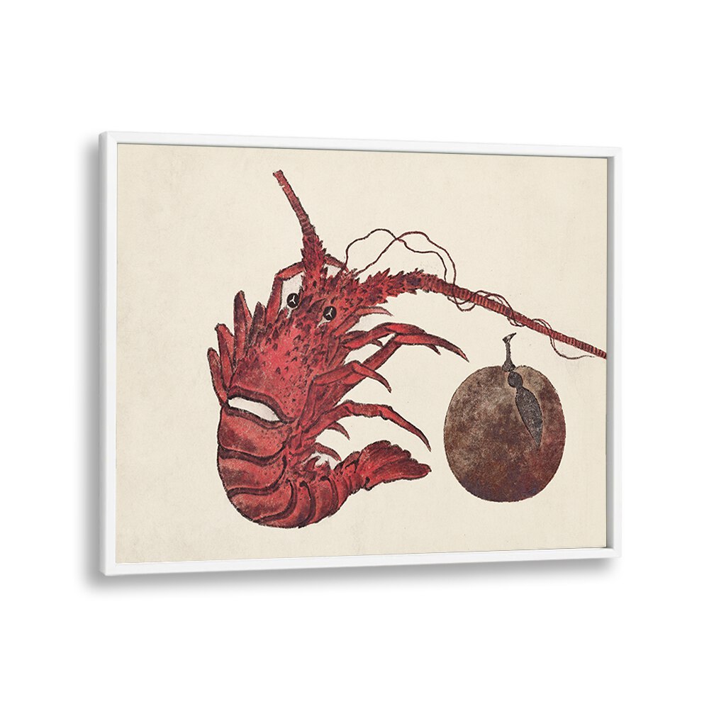 JAPANESE LOBSTER (1615–1868) BY KATSUSHIKA HOKUSAI, JAPANESE PAINTINGS