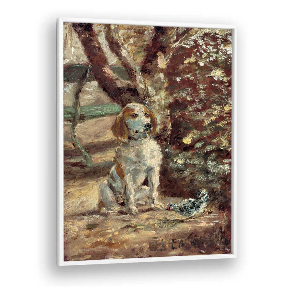 THE ARTIST'S DOG FLÈCHE (CA.1881) , VINTAGE PAINTINGS