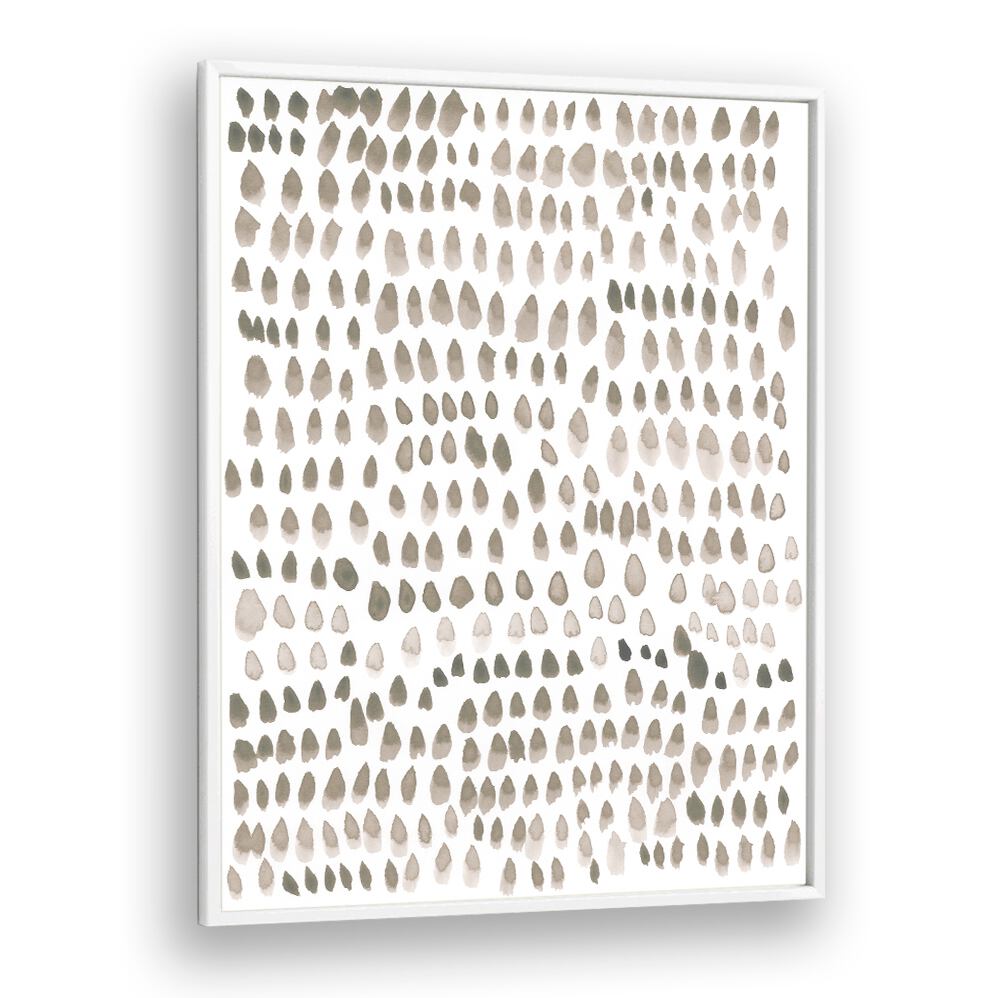 PAINTED DOTS LIGHT BROWN , ABSTRACT PAINTINGS