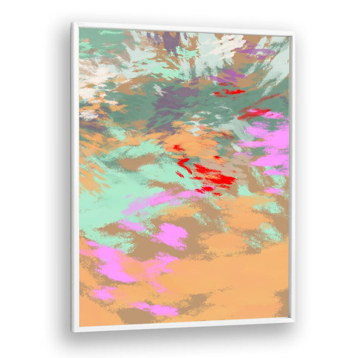 Colorful abstract painting titled "LAZY SUMMER DAYS II, ABSTRACT PAINTINGS" captures the essence of summer bliss.