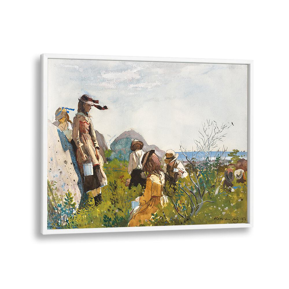 BERRY PICKERS (1873) , VINTAGE PAINTINGS