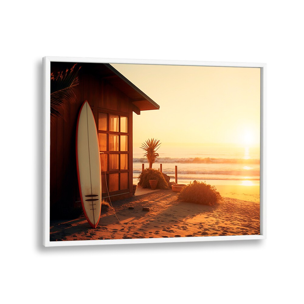 Serene PACIFIC SUNSET, BEACH PAINTINGS by Philippe Hugonnard capturing tropical evening vibes and colors. Perfect for home decor.