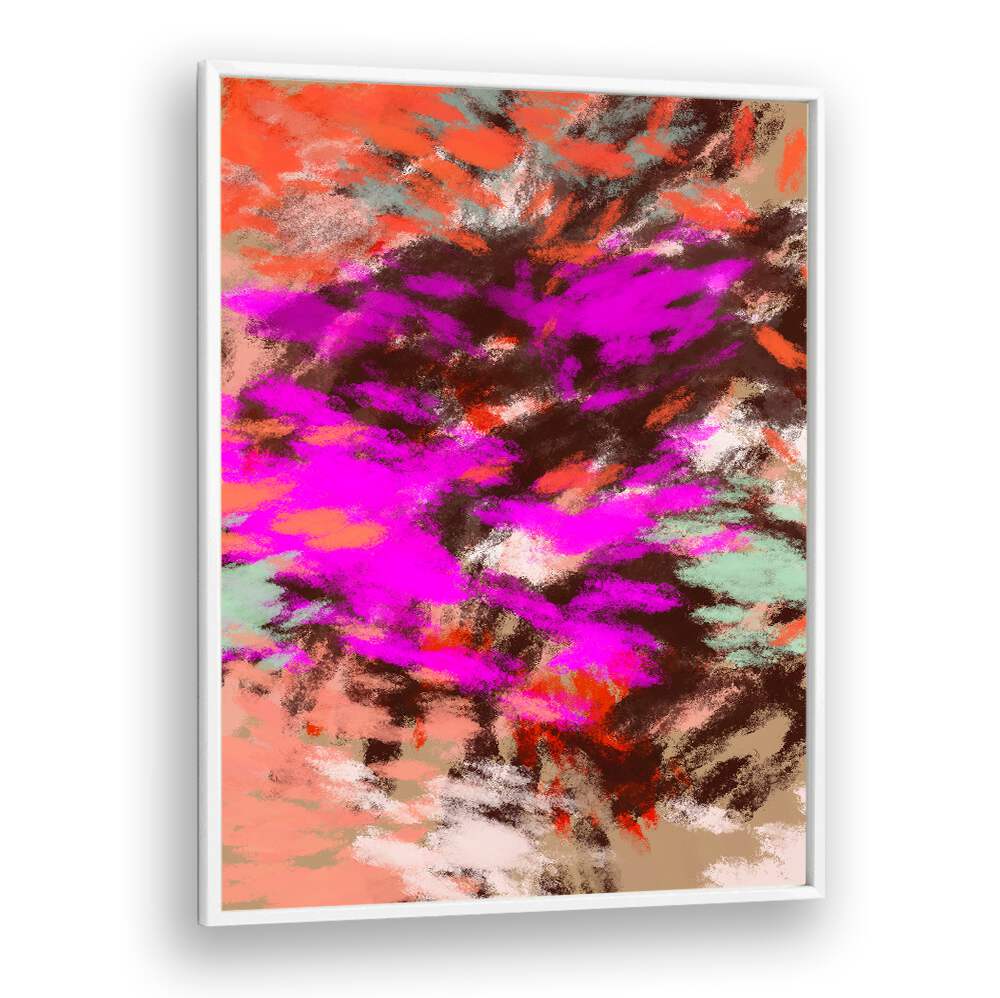 Bright and vibrant abstract design featuring "LAZY SUMMER DAYS V, ABSTRACT PAINTINGS" for a stylish summer vibe.