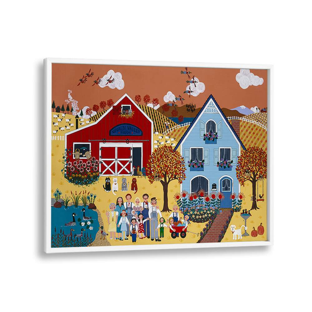 Bright and whimsical FALL, KIDS ROOM PAINTINGS showcasing autumn charm for a delightful children's space.