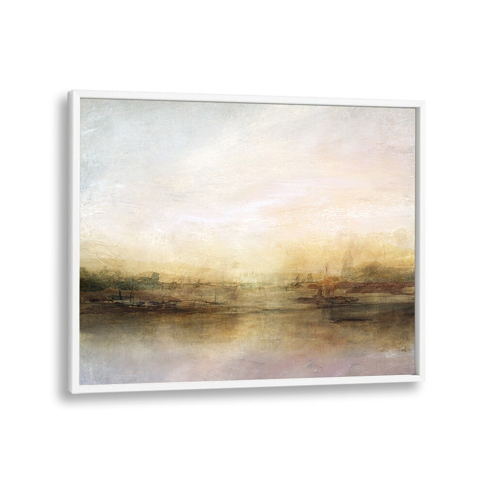 Serene EVENING RIVER, ABSTRACT PAINTINGS artwork, enhancing spaces with tranquility and elegance. Perfect for modern decor.