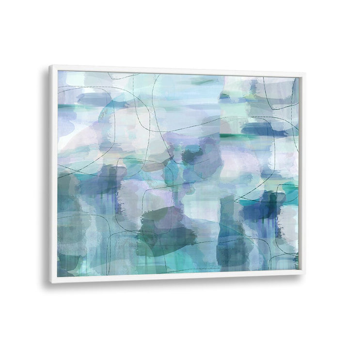 AQUARELLE BLUES II, ABSTRACT PAINTINGS showcases vibrant hues, perfect for transforming any space beautifully.