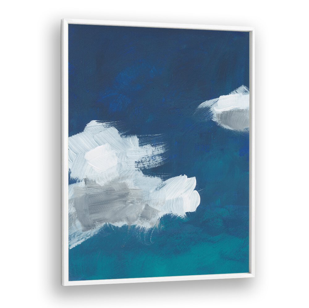 MYSTIC INDIGO CLOUDS IV , ABSTRACT ART , ABSTRACT PAINTINGS