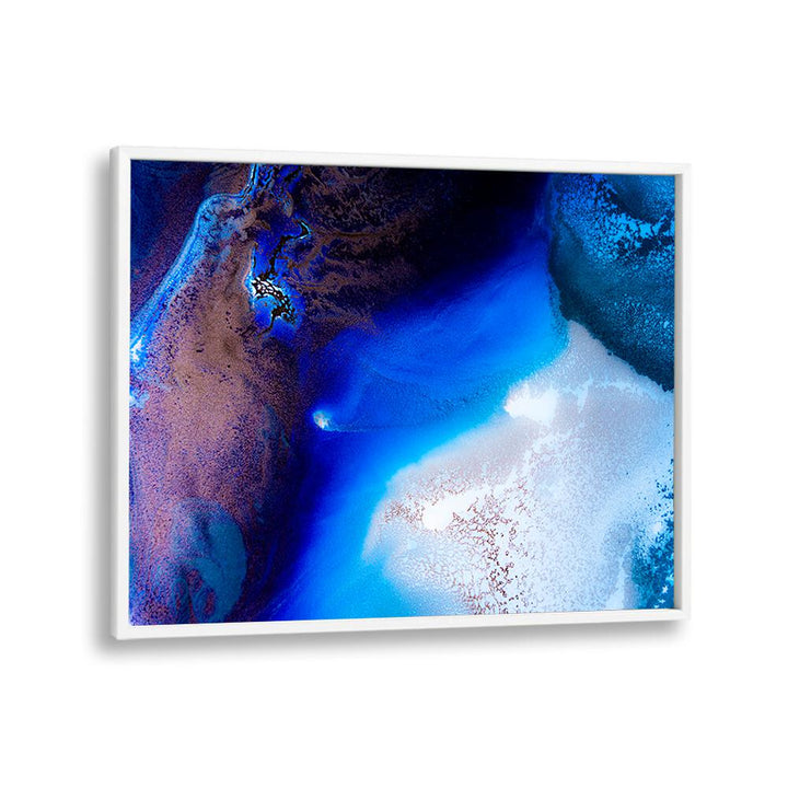 VIBRANT SAPPHIRE HAVEN, ABSTRACT PAINTINGS showcase rich blues and textures, perfect for enhancing any space.