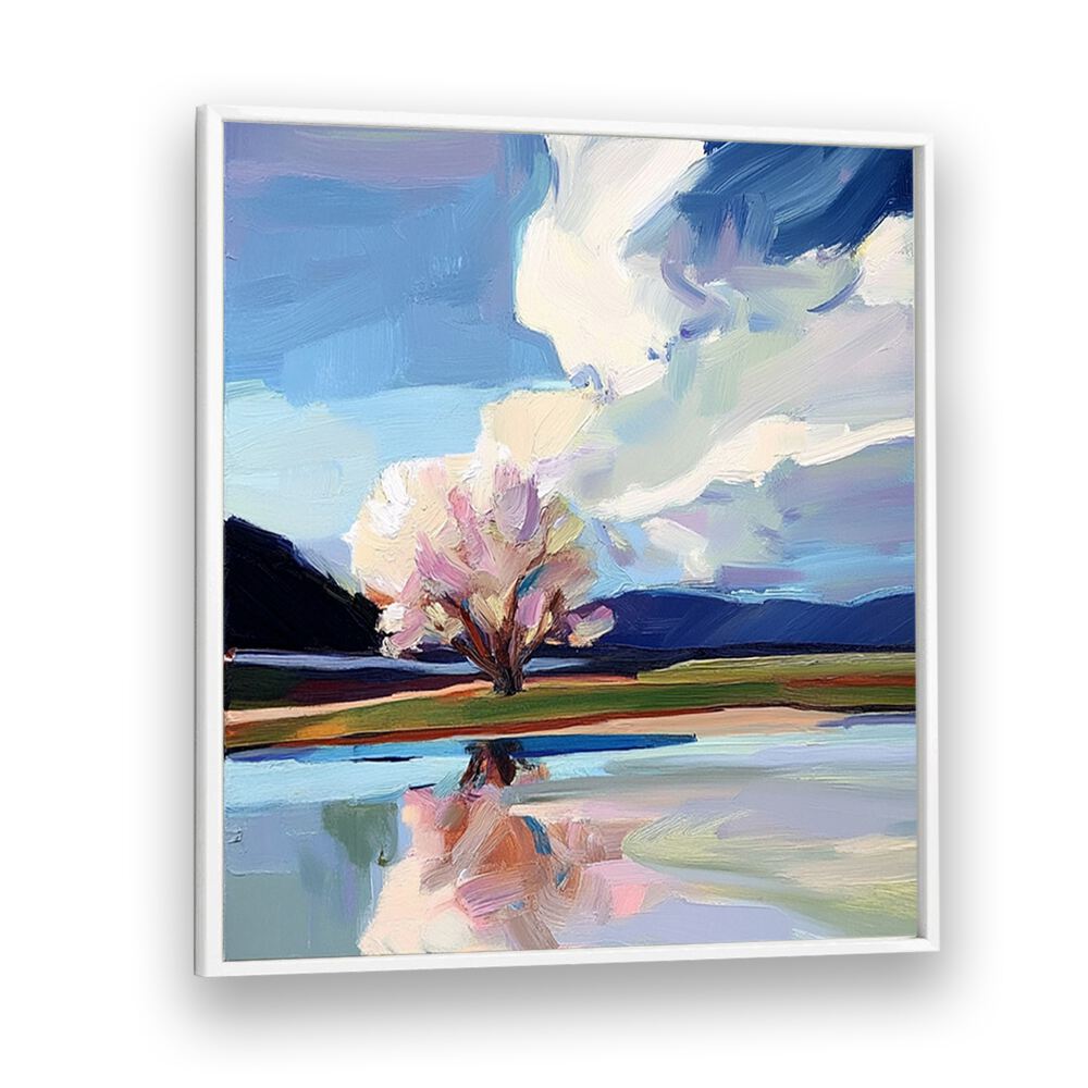 Stunning TREE BY THE BEACH artwork reflecting serene coastal beauty, perfect for enhancing your home decor.