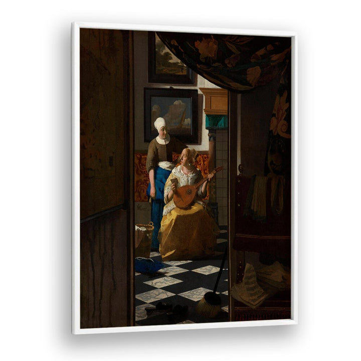 THE LOVE LETTER (CA. 1669 –1670) BY JOHANNES VERMEER, VINTAGE PAINTINGS