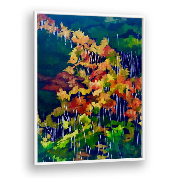 DESCENDING THE HILLSIDE , LANDSCAPE PAINTINGS